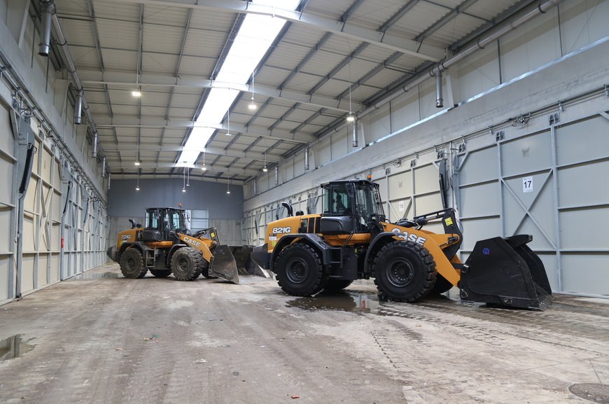 Supercharging efficiency: CASE wheel loaders used in biological section of ZUO Krosno plant